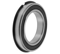 A ABSOPRO 6016NR2RS Cuscinetti A Gole Profonde 80x125x22mm P5 Doppia Guarnizione In Gomma Cuscinetti Lubrificati 1Pc Auto Scooter Skateboard Ruota Universale Tono Argento Nero