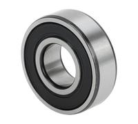 A ABSOPRO 6202-2RS Cuscinetti a Sfere a Gola Profonda P5 15x35x11mm Cuscinetti Lubrificati Doppia Guarnizione in Gomma Nero Argento Tono Ruota Monopattino Skateboard