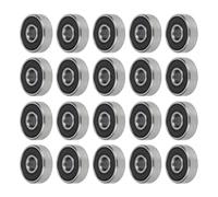 A ABSOPRO 625-rs Cuscinetti a Sfera a Gola Profonda P5 5x16x5mm Cuscinetti Lubrificati Guarnizione in Gomma Nero Argento Tono Ruota Monopattino Skateboard dell'articolo 20 pezzi