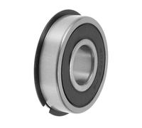 A ABSOPRO 63/22NR2RS Cuscinetti A Gola Profonda 0.87"x2.2"x0.63" P6 Doppia Guarnizione In Gomma Cuscinetti Lubrificati 1 Pc Auto Scooter Skateboard Ruota Universale Nero