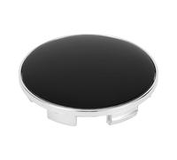 A ABSOPRO 68mm 2.68" Argento Nero Coprimozzo Universale per Cerchi Auto Coprimozzi Coperture Protettive per SUV Camion - Confezione da 1