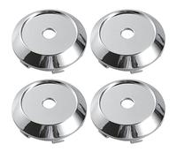 A ABSOPRO 70mm 6 Fermi Ruota Cerchio Mozzo Centro Cappucci Coperchio Argento Tono - 4pz