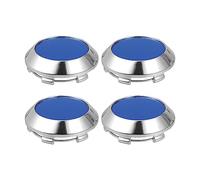 A ABSOPRO 70mm Diametro Auto Ruota Centro Mozzo Cappucci Argento Tono Lucido Blu - 4pz