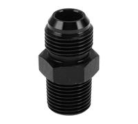 A ABSOPRO Adattatore Riduttore Maschio Flare per Tubo Flessibile TF-AN10-1/2 NPT Connettore Linea Carburante Alluminio Nero