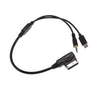 A ABSOPRO Cavo Adattatore Interfaccia Multimediale Per Serie per Audi: A6L/Q5/Q7/A8/S5/A5/A4L/A3/A1(Auto Con Interfaccia AMI) AMI/MDI A Micro-USB 3.5mm AUX 1 Pezzo