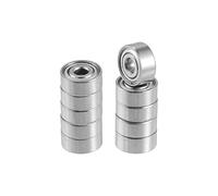 A ABSOPRO Cuscinetti A Sfera MR62ZZ 2x6x2.5mm 10Pz Scanalatura Profonda | Scanal. Prof., 2mmx6mmx2.5mm, Doppio Schermo Metallico, Carico Statico 0.32kN, Carico Dinamico 0.09kN, Tipo Singola File