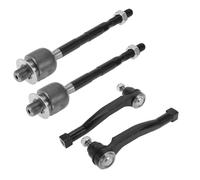 A ABSOPRO Kit 4pz Estremità Tirante Interno Esterno Anteriore Sospensione Sterzo Tirante per Suzuki Swift+ 2004-2009 per Chevrolet Aveo5 2006-2011 Link di Traino