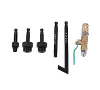 A ABSOPRO Kit Adattatore Manuale Riempimento Fluido Olio Trasmissione | Per 01J,09G,CVT, Materiale: Lega Alluminio, Colore: Nero Ottone, Dim: 90x20mm, OE: VAS6262-1/2, VAG1924/1, VAS5162-1, 722.9