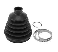 A ABSOPRO Kit cuffia giunto omocinetico No.1K0498203 con morsetti Cuffia giunto omocinetico costante per Volkswagen Beetle 98-16 per Volkswagen Jetta 02-17 Gomma Resistente Durevole
