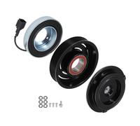 A ABSOPRO Kit Frizione Compressore a/c per Nissan Altima 02-06 1Pc | Per DKS17D, 6 Scanalature, 12V, Acciaio, 1 Puleggi Cuscinetto, 1 Pi per Astra, 1 Bobina, 2 Anelli, 4 Distanziali, 4 Bulloni