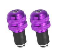 A ABSOPRO Moto 22mm Manubrio Impugnature Barra Estremità Spina Tappo Viola (2Set)