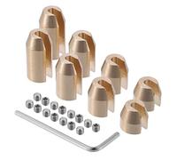 A ABSOPRO Ottone Ruota Raggio Bilanciamento Pesi Ricarica / 8pz/Set/Oro Tono