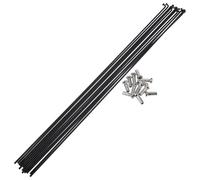 A ABSOPRO Raggi per Bicicletta 14G 285mm Nero 1pc Acciaio Inox
