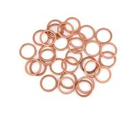 A ABSOPRO Rame Rondella 12 x 16 x 1.5mm Piatto Sigillante Guarnizione anellos (Set di 30)