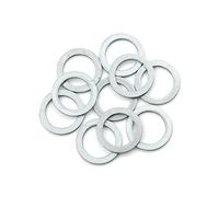 A ABSOPRO Rondelle Olio Scarico 10 Pezzi Per Cambio Olio 16x22mm | Materiale Alluminio, Colore Argento, Spessore 2mm, Per Tappo Scarico Olio, Per La Maggior Parte Delle Auto.