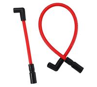 A ABSOPRO Scintilla Spina Cavo per per Harley Davidson Gomma Rosso (Set di 2)