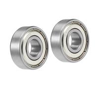 A ABSOPRO Sfera Cuscinetto 6201ZZ 12x32x10mm Doppio Schermato 2 Pezzi | Acciaio Cromato, Per Attrezzature Industriali, Classe Precisione P0, Carico Dinamico 6.82kN, Statico 3.05kN