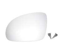 A ABSOPRO Specchio retrovisore sinistro per auto con vetro di ricambio con piastra di supporto convesso riscaldato bianco per Seat Alhambra 2005-2010 per Skoda per Volkswagen GOLF PLUS Mk5