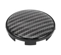 A ABSOPRO Tappi centrali ruota Coppe mozzo Cerchi Coppe mozzo Cerchi OD 68mm/2.68" Coppe ruota Coppe mozzo Coperture centrali in plastica nera con adesivo a motivo in fibre carbonio nero