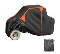 A ABSOPRO Telo Copri UTV per Polaris per Ranger XP 1000, Impermeabile, per Veicoli affiancati, Protezione da Sole e Pioggia, 210D-PU, Nero, 312x160x196 cm/122,83x62,99x77,17 Pollici