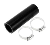 A ABSOPRO Tubo Refrigerante In Silicone Nero 1 Pezzo Per Auto | Spessore 5mm, T.Max 300℃, T.Min -60℃, Pressione 1Mpa, 2 Morsetti, Per Raffreddamento, Olio, Freni, Antigelo