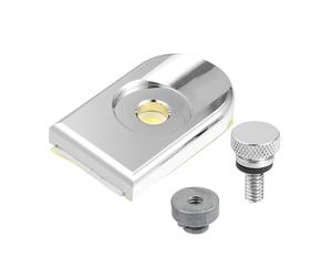 A ABSOPRO Vite per sella moto con dado copri-vite per Harley / 1 set tonalità argento