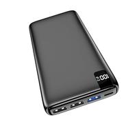 A ADDTOP - Caricatore portatile Power Bank 26800 mAh - Caricatore ad alta capacità con funzione di ricarica rapida da 22,5 W, 4 uscite e indicatore LED, USB C on/off, compatibile con iPhone, Galaxy