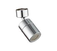 A aeratore di rubinetto rotante a 360 ° con motivi a spruzzo doppio, bolle morbida e spray intensivo, semplice aeratore di installazione per i rubinetti da cucina M22/M24 argento