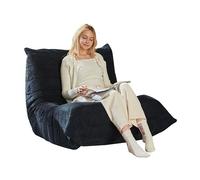 A ALFRESCOOL Boneless, divano da pavimento, divano singolo, poltrona da lettura, poltrona a sacco Togo, super morbida, per soggiorno, camera da letto, balcone, 105 x 95 x 85 cm (blu)