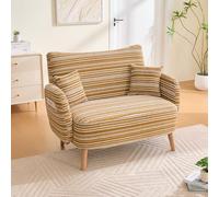 A ALFRESCOOL Moderno divano a 2 posti, in stile, mini divano con braccioli super comodi, cuscino per braccioli e borsa di stoccaggio, profondo e confortevole, adatto per piccoli spazi, appartamenti