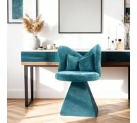 A ALFRESCOOL Poltrona girevole a 360°, per camera da letto, sala da pranzo, sala da pranzo, sedia da lettura con schienale a farfalla, per camera da letto, sala da pranzo, studio, aree ricreative, 52