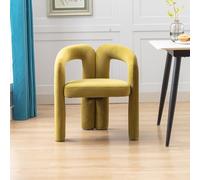 A ALFRESCOOL Set di 2 sedie da pranzo in velluto, imbottite, decorative con braccioli, secchi laterali, sedie da soggiorno, cucina, poltrona lounge, sedie per il tempo libero, per sala da pranzo