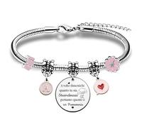 A Alla Z Lettera Braccialetti Smalto Citazioni 26 Alfabeti Perline Regali Natale Amica Collega Famiglie Compleanno Apprezzamento Gioielli Sorella Figlia Laurea Ricordo Moglie San Valentino (A)