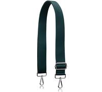 A ALLZEDREAM Tracolla per Borsa, Regolabile Spessa Larghezza 3,8cm, Verde scuro, Argenteo Ganci