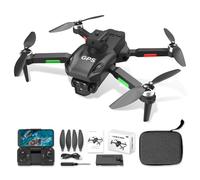 A Alpha Mini Drone con Fotocamera 720P per Bambini, Micro Drone per Principianti, Quadcopter RC con Protezione Eliche, Flip 360°, Luci LED, Drone Giocattolo per Interno ed Esterno