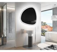 A ARTFORMA decorativi Specchio LED da parete forme particolari 74x74 cm | su Misura | moderno specchi con illuminazione, retroilluminato | JAJ222