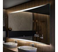 A ARTFORMA Personalizza Controluce LED Specchio - su Misura - con Interruttore e Accessori Neutro - Freddo Bianco 140x70 L78