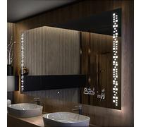 A ARTFORMA Personalizza Controluce LED Specchio - su Misura - con Interruttore e Accessori Neutro - Freddo Bianco 80x90 L38