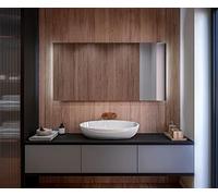 A ARTFORMA Specchio con coperchio Controluce LED da Bagno - 100x60 cm - su Misura - T101 - Specchio a Muro - Specchio con Illuminazione