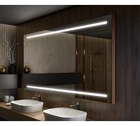 A ARTFORMA Specchio con Coperchio Controluce LED da Bagno - 90x80 cm - su Misura - Personalizzate - L23 - a Muro con Illuminazione