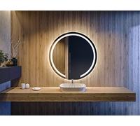 A ARTFORMA Specchio Rotondo da Bagno Controluce LED | 90 cm | su Misura | Personalizza Specchio Tondo da Parete Bagno | L96