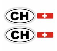 A, Austria set di adesivi auto (CH, Svizzera)