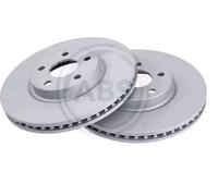 2x Disco freno ventilato 18471 A.B.S. per FORD GALAXY III S-MAX