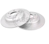 2x Disco freno pieno 18510 A.B.S. per HYUNDAI KIA GENESIS