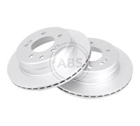 2x Disco freno ventilato 17892 A.B.S. per SSANGYONG KYRON REXTON / REXTON II