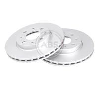 A. B. S.2x Disco Freni Anteriore 240 Ventilato per Fiat 500 C 312_Panda 169