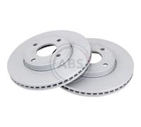 2x Disco freno ventilato 18617 A.B.S. per FORD FIESTA VII FIESTA VII Van