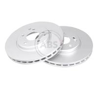 2x Disco freno ventilato 17017 A.B.S. per MERCEDES-BENZ CHRYSLER