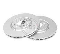 2x Disco freno ventilato 17594 A.B.S. per ALFA ROMEO JEEP