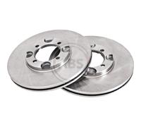 A.B.S. 2X Disco Freno Ø250Mm Anteriore Ventilato Per Mazda 626 II 2.0 15876